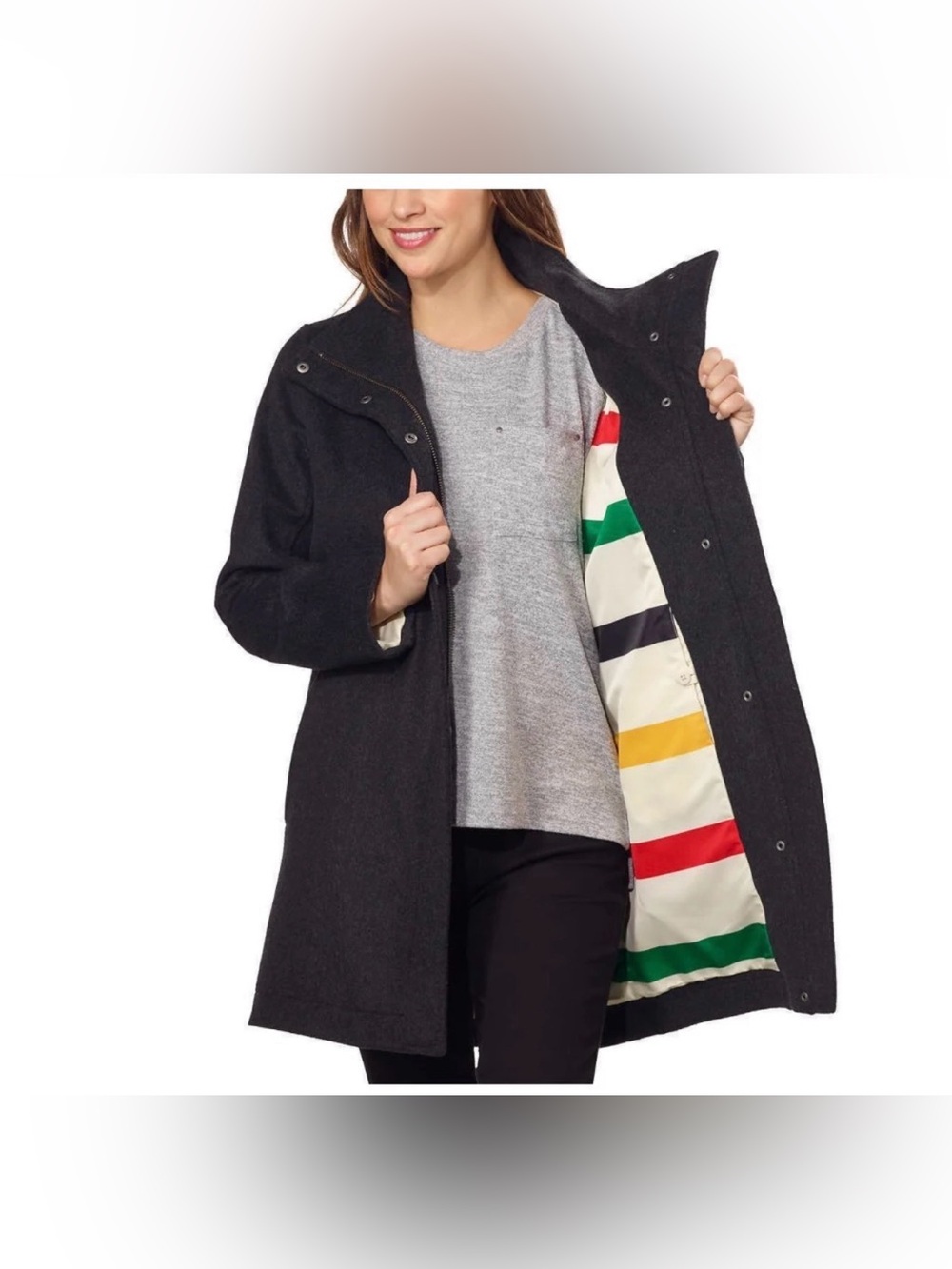NEW Pendleton Water Resistant
Cascade Wool Campbell Jacket Coat
Glacier - Size S